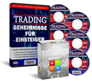 Kursbox Trading Geheimnisse für Einsteiger mit DVDs und Trading Kalkulator von Tradingstarter