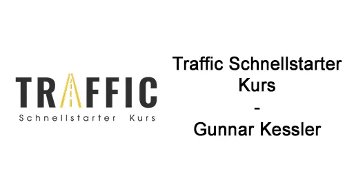 Logo Traffic Schnellstarter Kurs neben dem Schriftzug Traffic Schnellstarter Kurs – Gunnar Kessler
