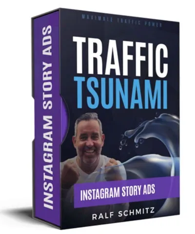 Kursbox des Traffic Tsunami Moduls Instagram Story Ads von Ralf Schmitz