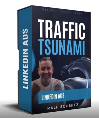 Kursbox des Traffic Tsunami Moduls LinkedIn Ads von Ralf Schmitz