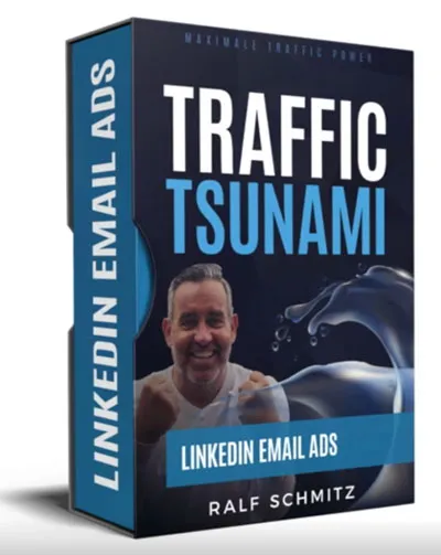 Kursbox des Traffic Tsunami Moduls LinkedIn E-Mail-Ads von Ralf Schmitz