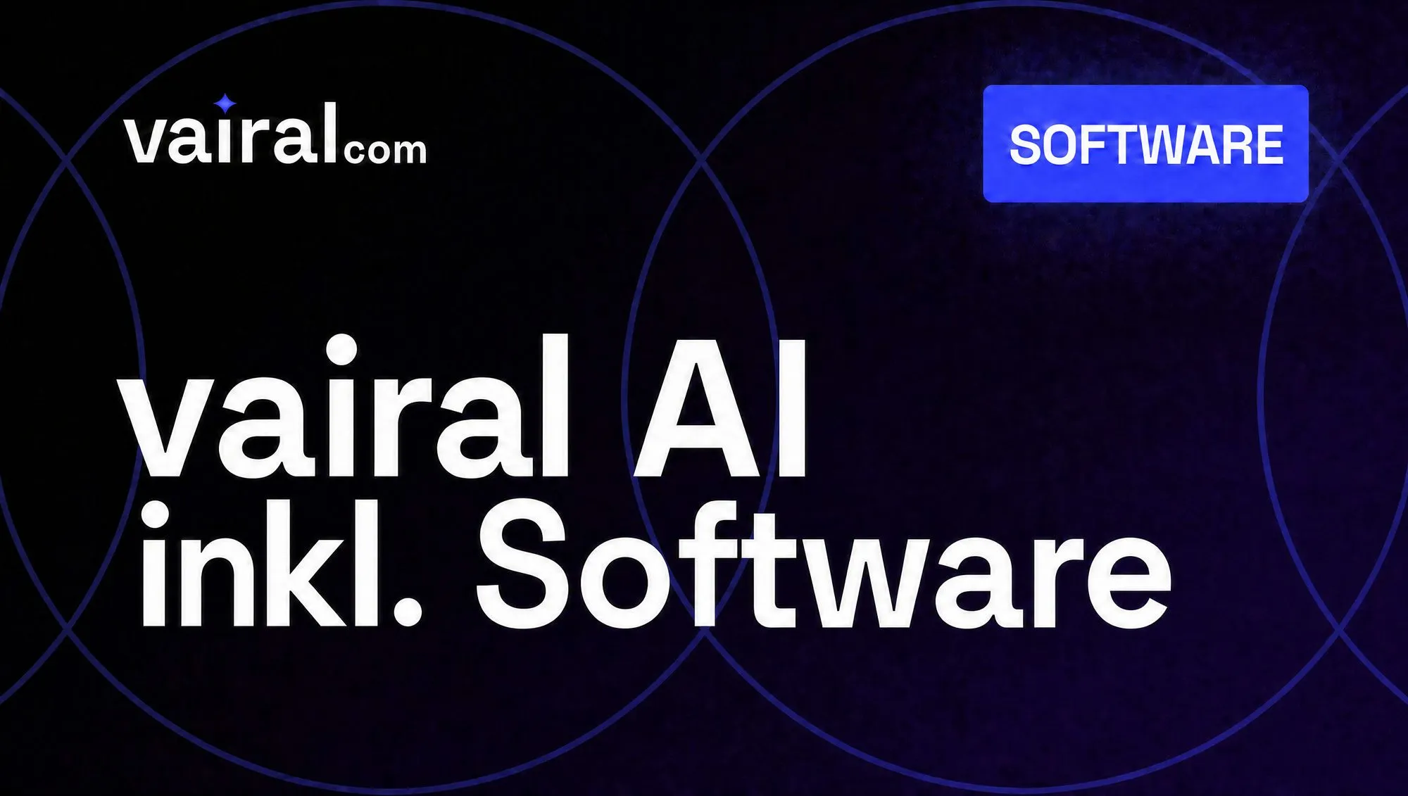 Produktbild von vairal AI mit dem Schriftzug vairal AI inkl. Software und dem Hinweis Software