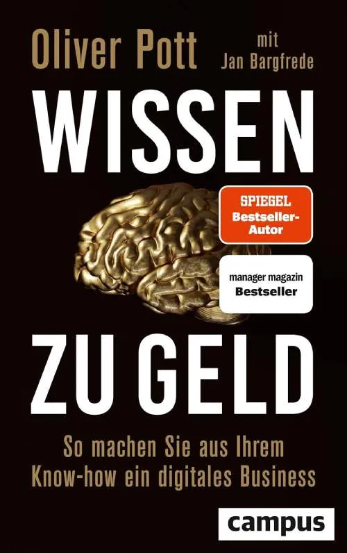 Buchcover Wissen zu Geld von Oliver Pott mit Jan Bargfrede