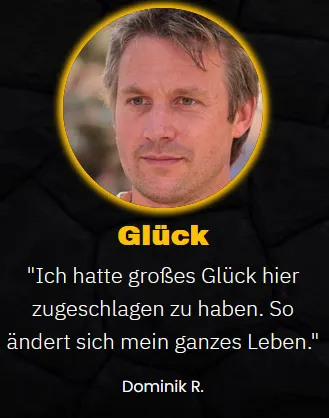 Kundenstimme von Dominik R. zum YouTube Money Maker: Glück